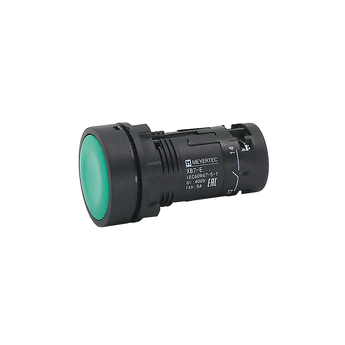 Кнопка плоская зеленая с фиксацией Meyertec MTB7-EH35 заказать со складов по всей России