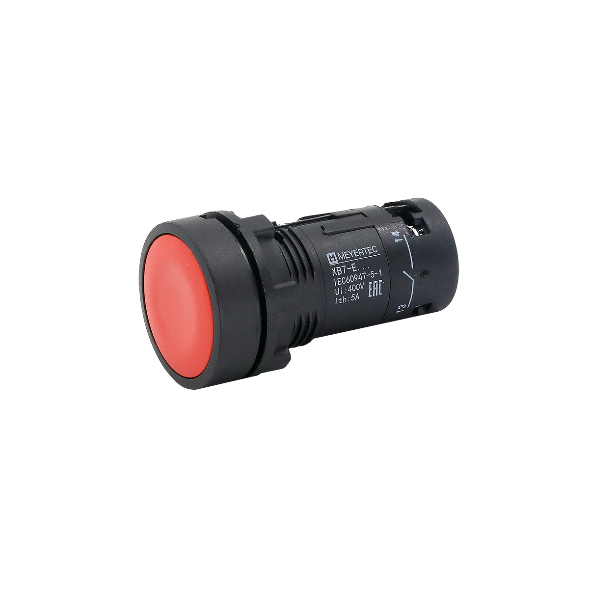 Кнопка плоская красная с фиксацией Meyertec MTB7-EH45 заказать со складов по всей России