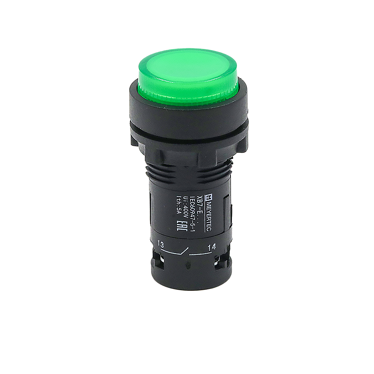 Кнопка зеленая выступающая с подсветкой Meyertec MTB7-EW33616 купить с доставкой по РФ