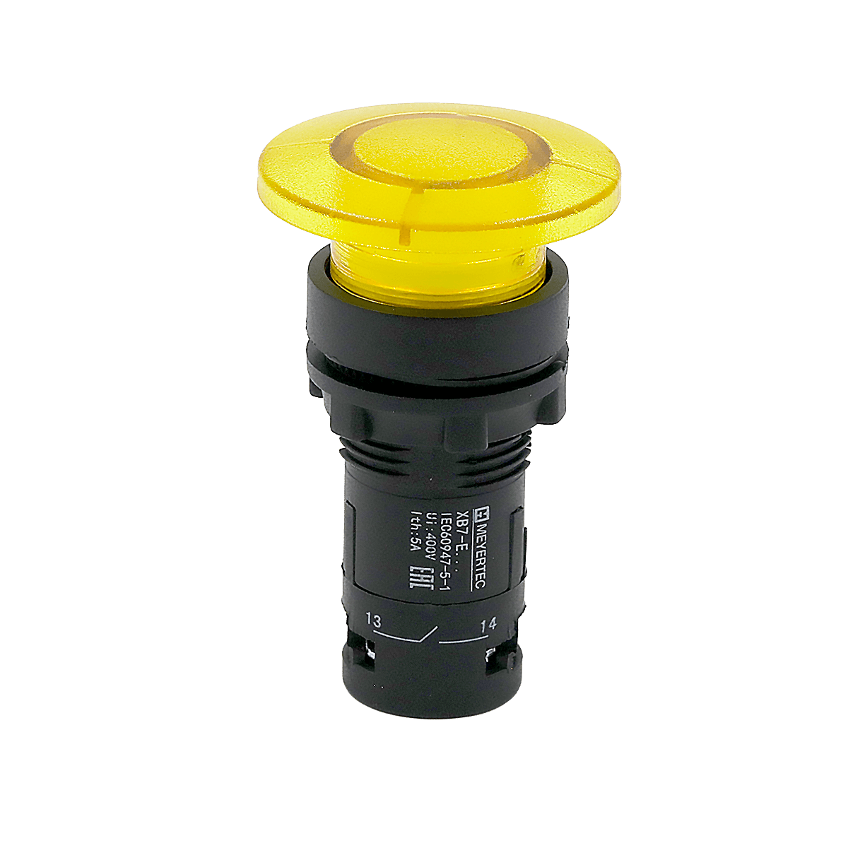 Кнопка грибовидная желтая с подсветкой Meyertec MTB7-EW45616 купить по цене "по запросу"