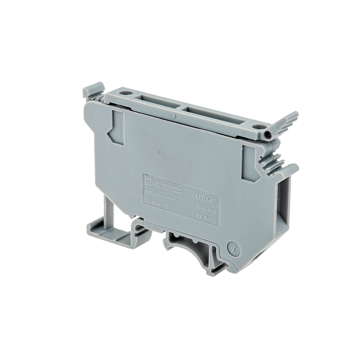 Клемма винтовая с держателем предохранителя Meyertec MTU-4F24