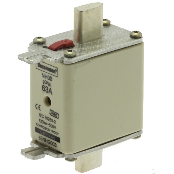 Предохранитель Moeller NH 63A 500V GL/GG  00 63NHG00B