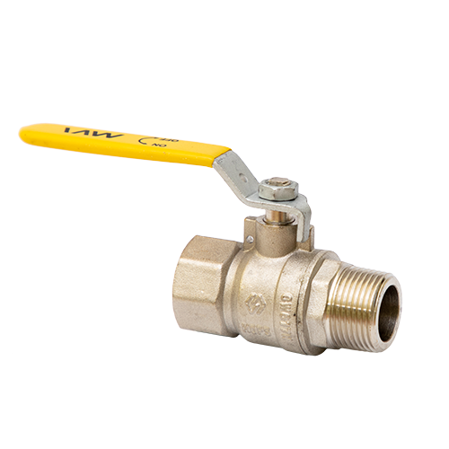 Кран шаровый газовый полнопроходной MVI 3/4" внутренняя-наружная, ручка рычаг
