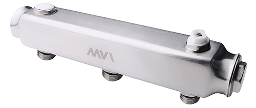 Коллектор из нержавеющей стали MVI, м\ц 100мм, 1 1/4"x1/2", 3 выхода