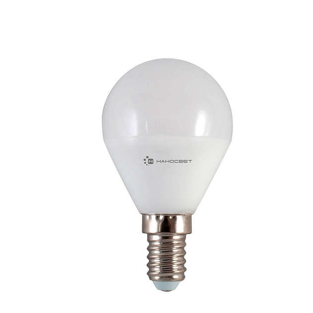Лампа светодиодная Наносвет E14 5.5W 2700K матовая LE-P45-5.5/E14/930 L128 купить с доставкой по РФ