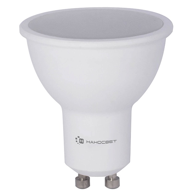 Лампа светодиодная диммируемая Наносвет GU10 6W 3000K матовая LH-MR16-D-60/GU10/930 L244 купить с доставкой по РФ