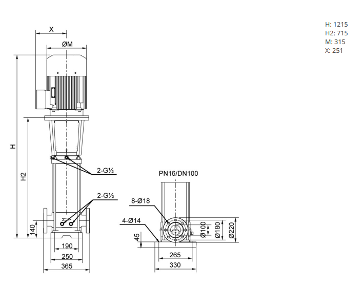 Насос Native MVL 6402/1-3/16/E/3-400-50-2-S1 купить по цене 348305.19 руб.