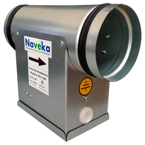 Воздухонагреватель электрический NAVEKA E 0,5-100 (220В, 2,3А) купить с доставкой по РФ
