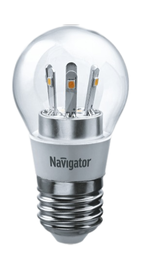 Лампа светодиодная Navigator LED 5вт E27 теплый шар