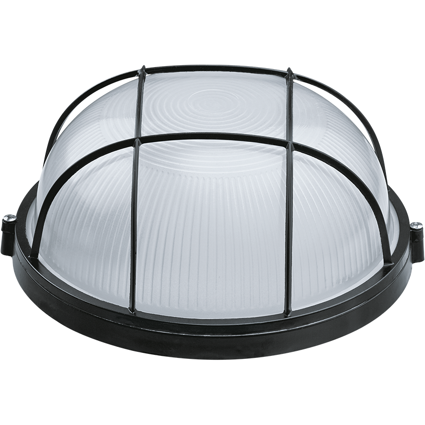 Светильник NavigatorNBL-R2-100-E27/BL 100w термостойкий круглый с решеткой IP54 черный
