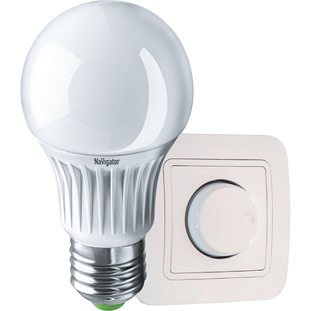 Лампа светодиодная Navigator NLL-A LED 10вт Е27 диммируемая теплый