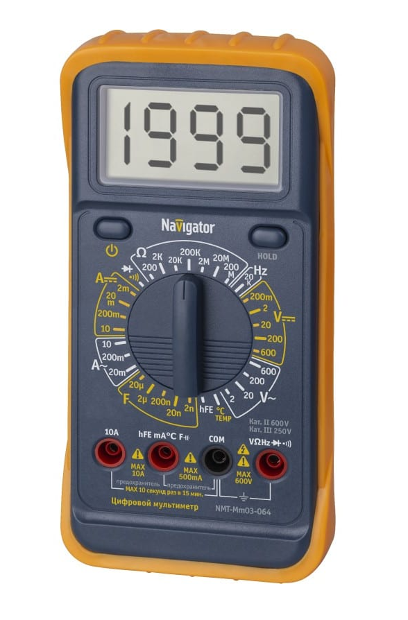 Мультиметр цифровой Navigator NMT-Mm03-064 (MY64)