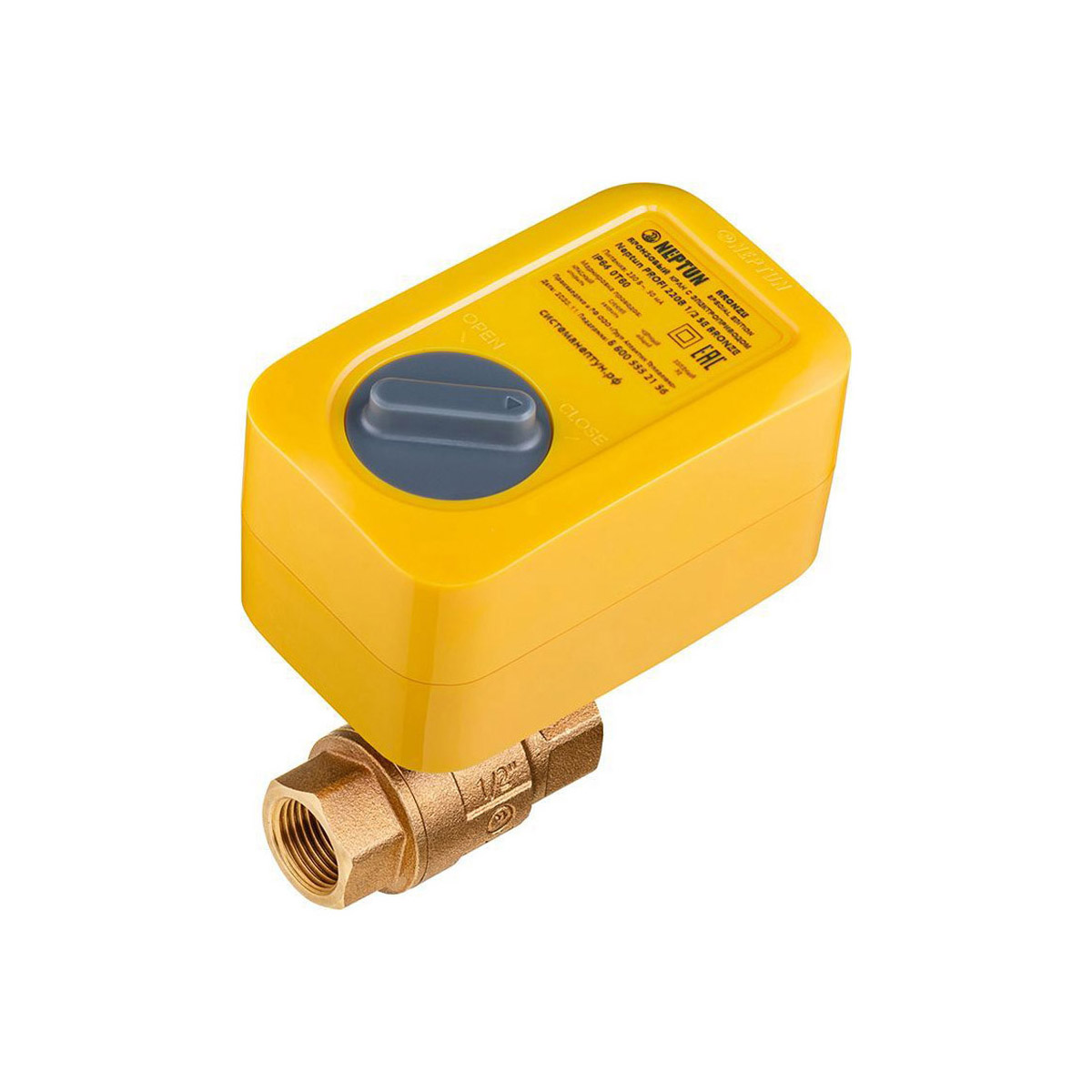 Бронзовый кран с электроприводом Neptun PROFI 220В 3/4 SE Bronze