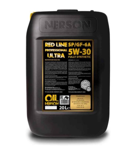 Моторное масло NERSON OIL  Red Line Professional Ultra Fully Synthetic SP/GF-6A   5W-30   20л купить с доставкой по РФ