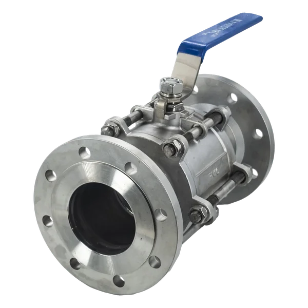 Кран шаровый фланцевый трехсоставной нержавеющий (3PC), AISI304 DN 150 (6"), (CF8), PN16