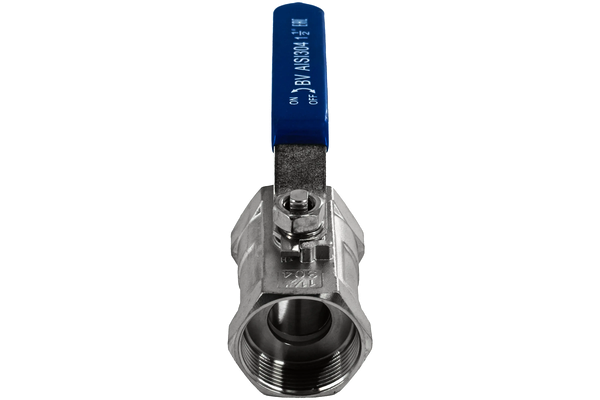 Кран шаровый муфтовый стандартнопроходной Newkey нержавеющий DN40 PN40 заказать со складов по всей России