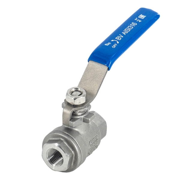 Шаровой кран Newkey муфтовый двусоставной нержавеющий AISI316 DN 8 (1/4"), (CF8M), PN63