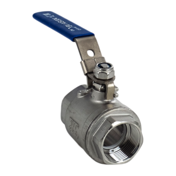Шаровой кран Newkey муфтовый двусоставной с фиксатором нержавеющий (2PC), AISI304 DN25 (1"), (CF8), PN63