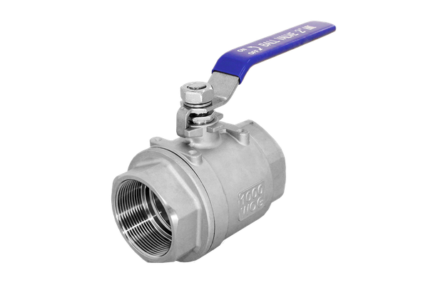 Кран шаровый муфтовый двусоставной с фиксатором нержавеющий (2PCH), AISI304 DN65 (2_1/2"),(CF8),PN63