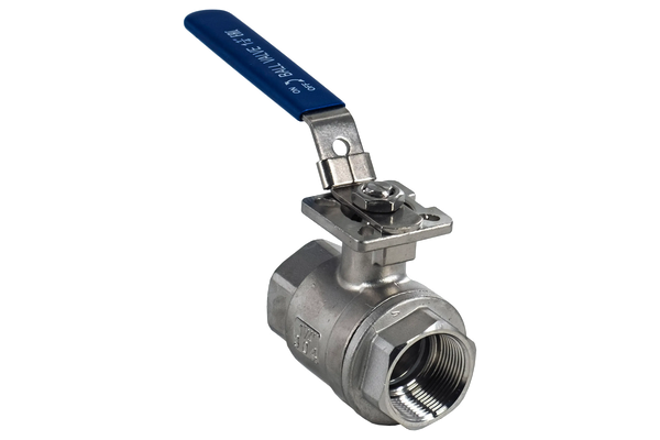 Кран шаровый муфтовый под привод нержавеющий Newkey DN32 PN40
