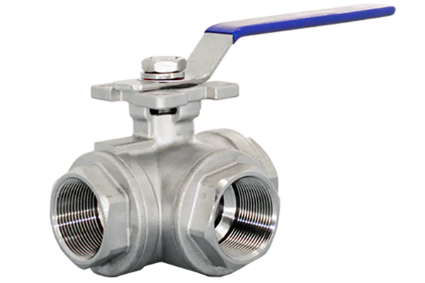 Кран шаровый трехходовой Newkey (T-тип) нержавеющий DN40 PN40 заказать со складов по всей России