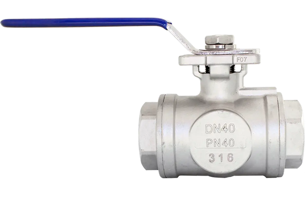 Кран шаровый трехходовой Newkey (T-тип) нержавеющий DN40 (1_1/2") PN40