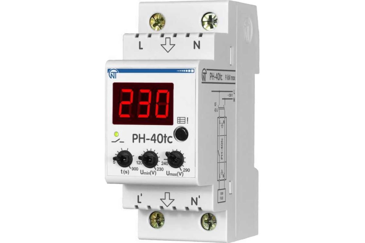 Реле напряжения НовАтек-Электро PH-40tc