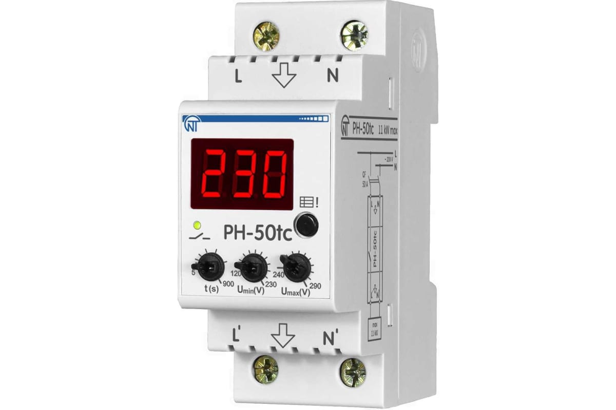 Реле напряжения НовАтек-Электро PH-50tc