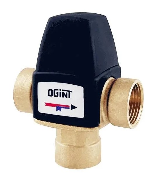 Клапан OGINT смес т/стат лат Ду15 Ру10 м/м Kvs2.1 30-65C купить с доставкой по РФ