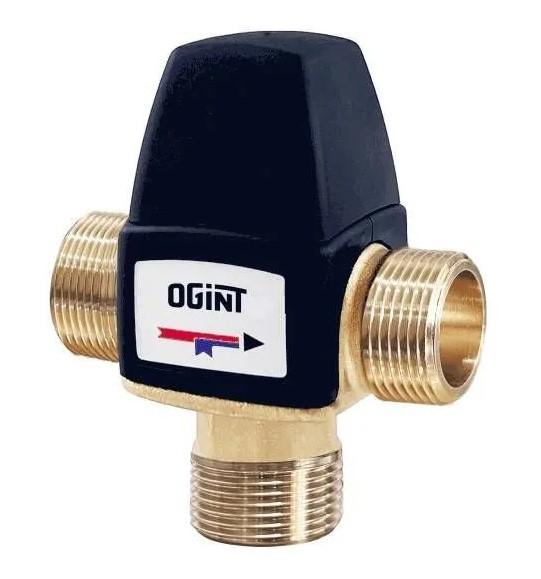 Клапан OGINT смес т/стат лат Ду20 Ру10 р/р Kvs2.1 30-65C в/ниж купить с доставкой по РФ