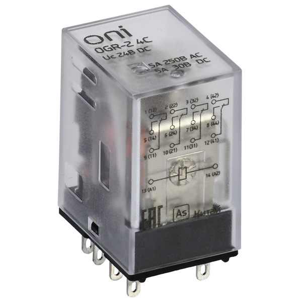 Реле общего назначения ONI OGR-2-4C-DC24V