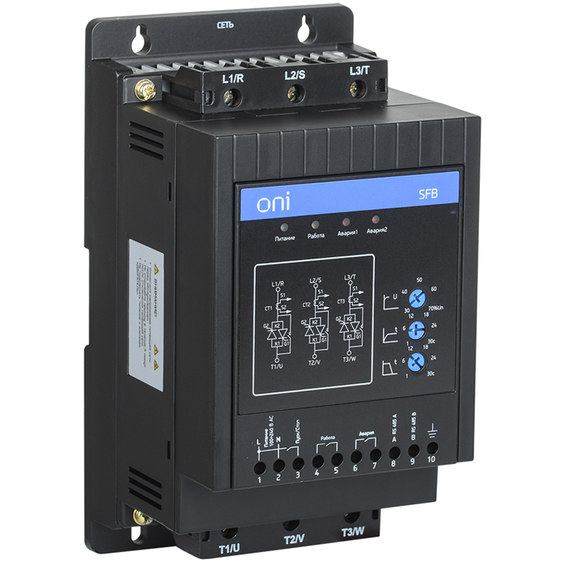 Устройство плавного пуска ONI SFB 3Ф 380В 11кВт 22A Uупр 24В Modbus