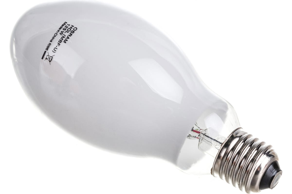 Лампа ртутная OSRAM 125Вт Е27 4000К 6300lm hql 4050300012377 купить с доставкой по РФ
