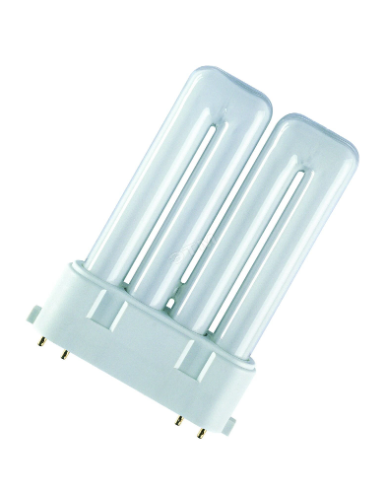 Лампа люминесцентная компактная OSRAM DULUX 18 вт 2g10 (4-штырьковый) 4000k купить с доставкой по РФ
