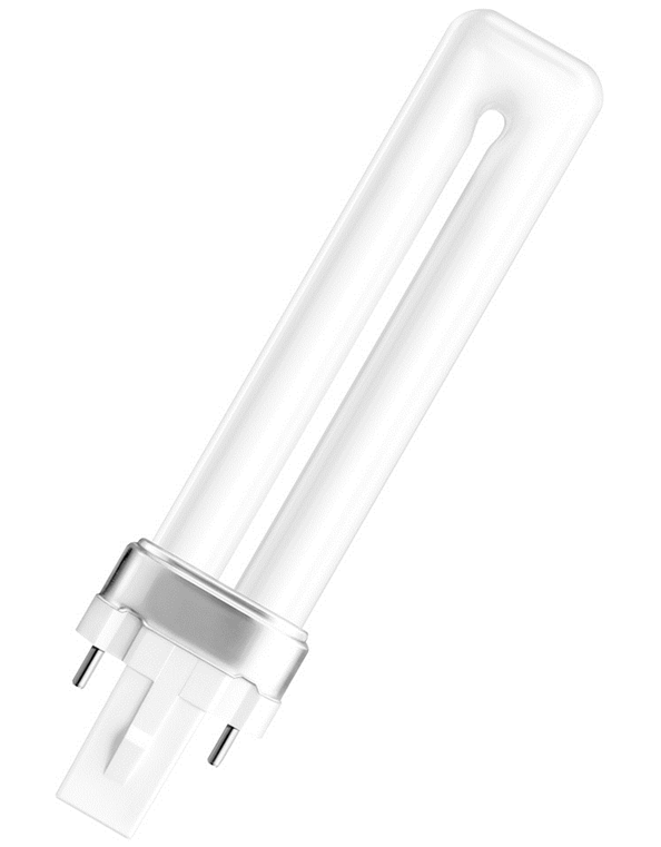 Лампа люминесцентная компактная Ledvance	OSRAM DULUX S 9Вт/840 G23 купить с доставкой по РФ