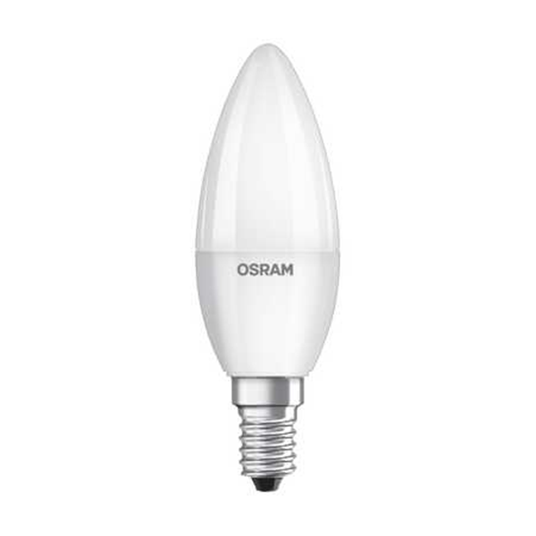 Лампа светодиодная OSRAM VALUE 5 Вт E14 B40 4000К 470Лм матовая 220-240В свеча купить с доставкой по РФ
