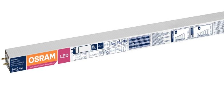Светодиодная лампа OSRAM T8 18Вт L-1200мм 230В 3000К G13 заказать со складов по всей России