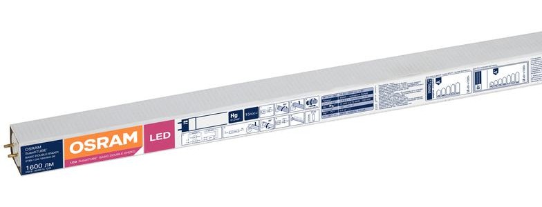 Светодиодная лампа OSRAM T8 18Вт L-1200 мм 230В 4000K G13 заказать со складов по всей России