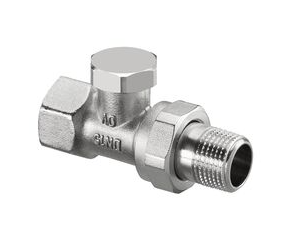 Вентиль Oventrop Combi 2 проходной, DN-20, 3/4", ВН, никелированный, НГ со штуцером