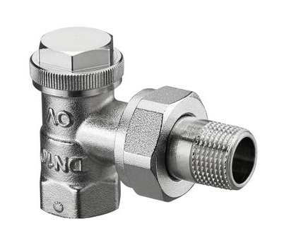 Вентиль Oventrop Combi 3 угловой, DN-15, 1/2", ВН, никелированный, НГ со штуцером
