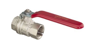 Кран шаровой, Oventrop Optibal, DN-50, 2", ВВ, PN, бар-16, ручка-рычаг из оцинкованной стали, никелированный Oventrop