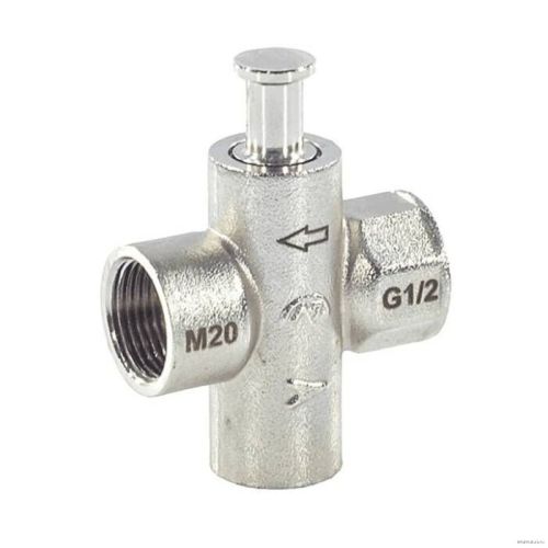 Кран для манометра Пензапромарматура DN15 PN16 ВР G1/2"-М20х1,5 с краном Маевского без фланца