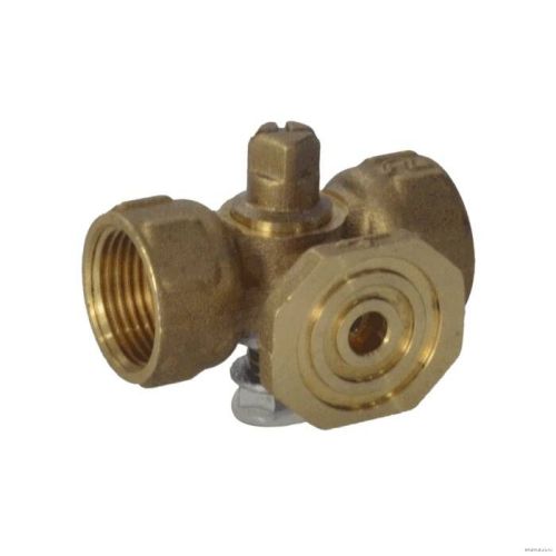 Кран для манометра 3-ходовой Пензапромарматура DN15 PN16 ВР G1/2" М20х1,5 без рукоятки