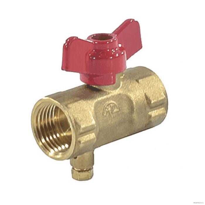 Кран для манометра Пензапромарматура DN15 PN16 ВР G1/2" с краном Маевского