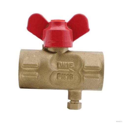 Кран для манометра Пензапромарматура DN15 PN16 ВР G1/2"-М20Х1,5 с краном Маевского