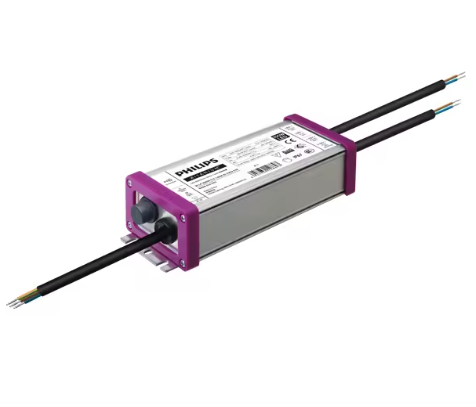 Блок питания PHILIPS AC-DC, 100Вт, ККМ, стабилизация тока, IP67, вход 85…305В AC, 45…66Гц, выход 700 (300…1050)мА/46…143В, в корпусе 155х68х40 мм, -40…+55°С ,