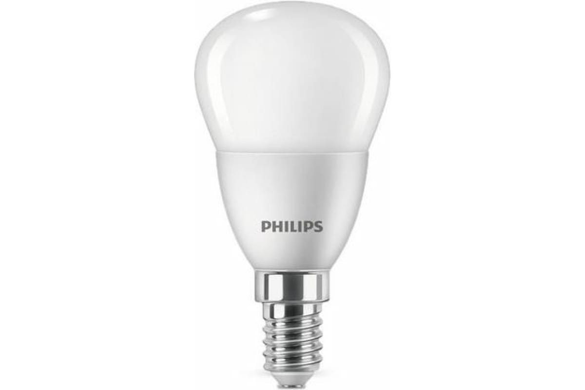 Лампа светодиодная PHILIPS LED Шар 5 Вт 500 Лм 4000 К E14 К 220-240 В IP20 Ra 80-89 (класс 1В) EcohomeLED