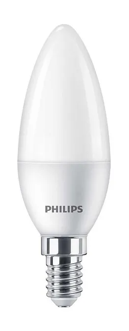 Лампа светодиодная Philips ESS LED 6,5 Вт E14 B35 4000К 620Лм матовая 220В свеча