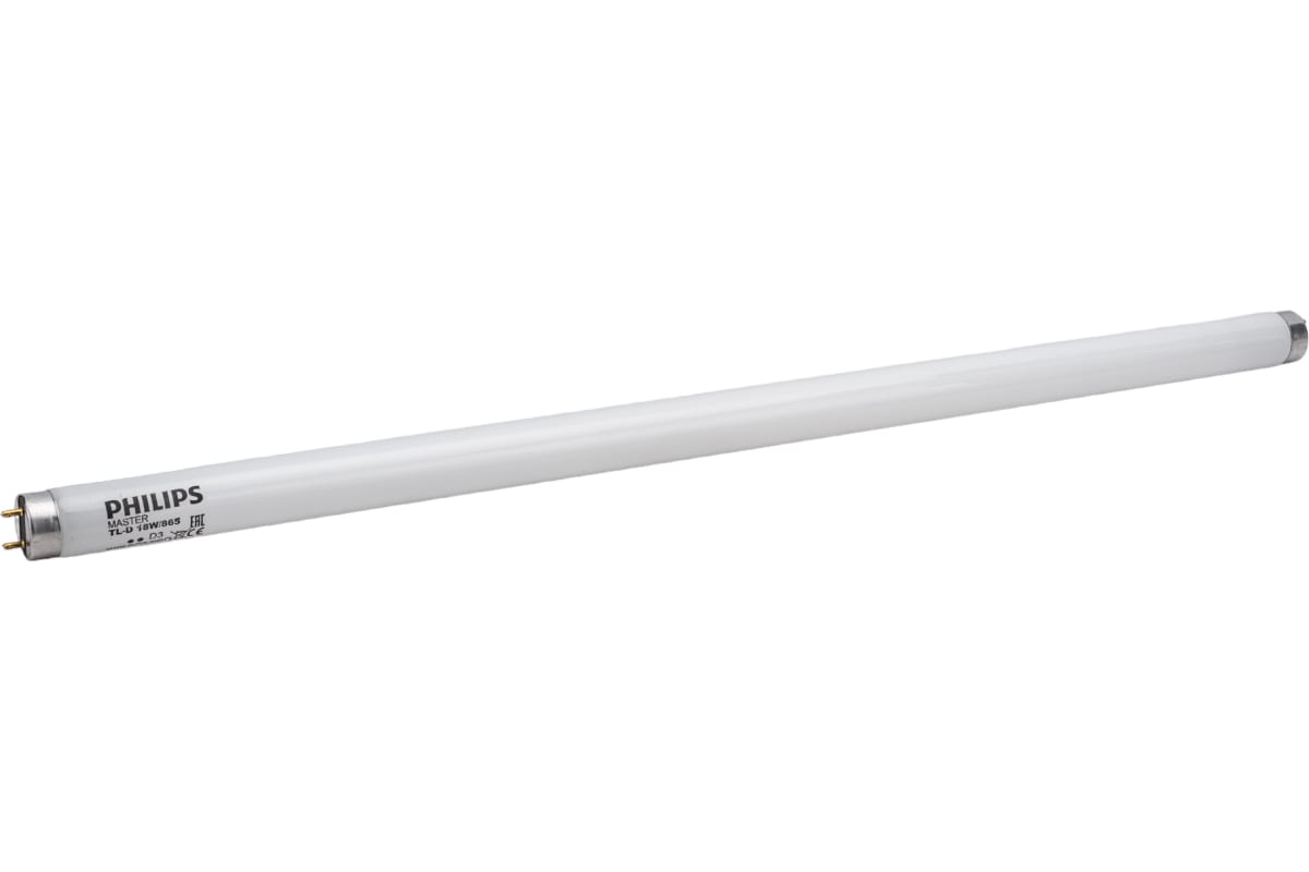 Лампа люминесцентная PHILIPS MASTER TL-D Super 80 18W/865 18Вт T8 6500К G13 927920086555