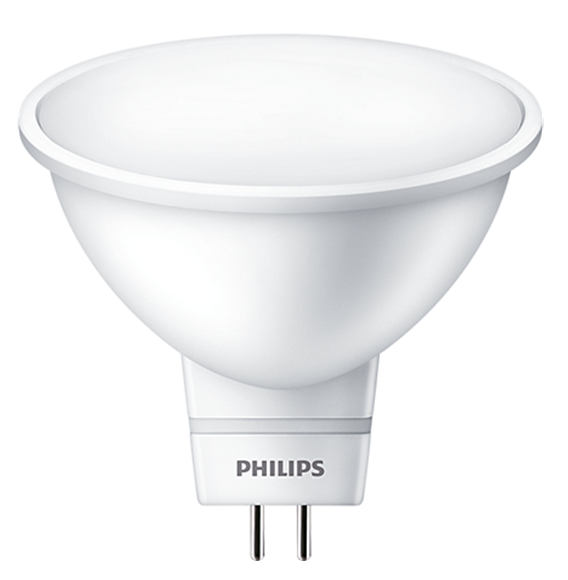 Лампа светодиодная спот Philips LED spot 5 Вт GU5.3 MR16 2700K 400Лм 220В рефлектор